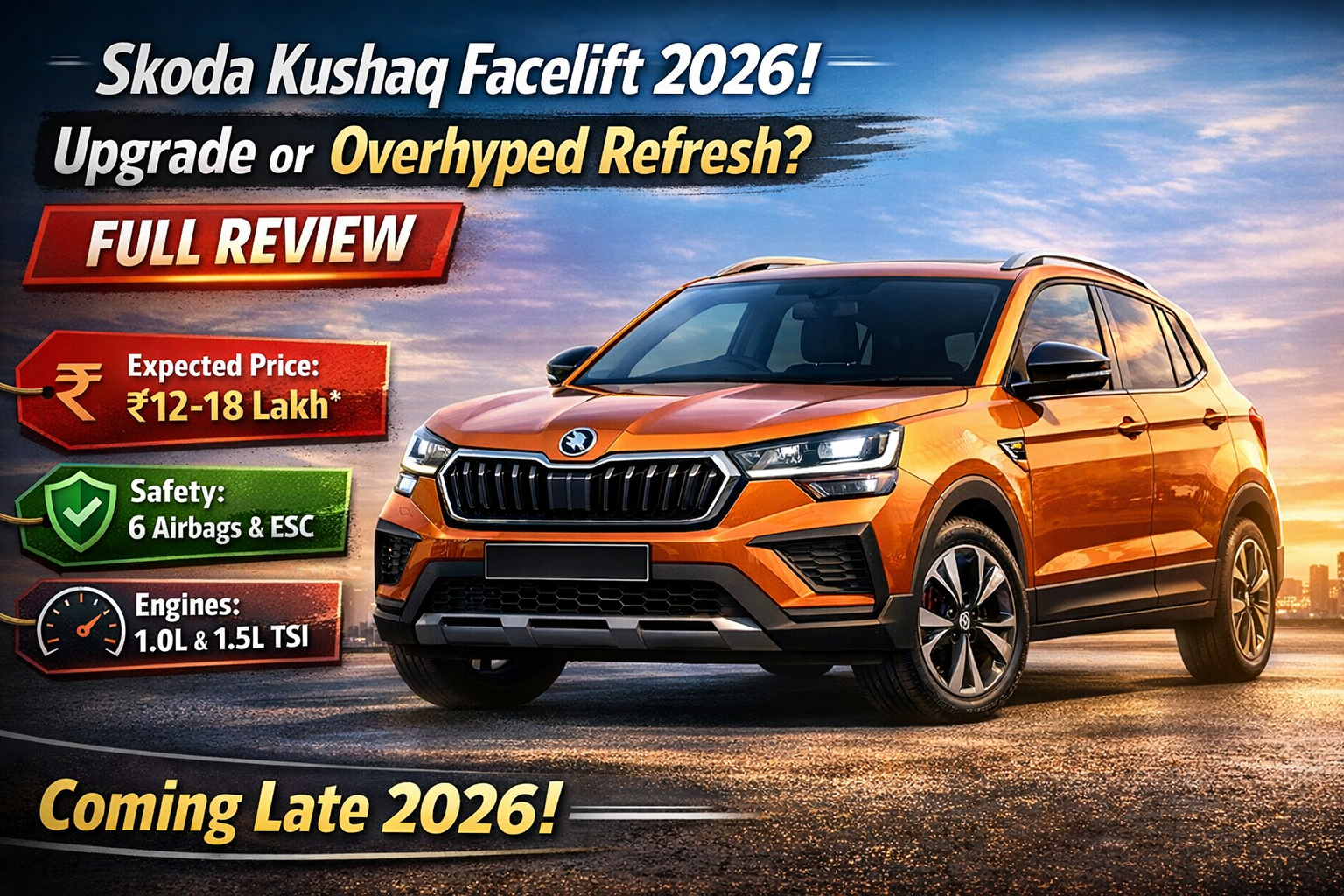 Skoda Kushaq Facelift